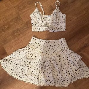 Crop top & skirt set